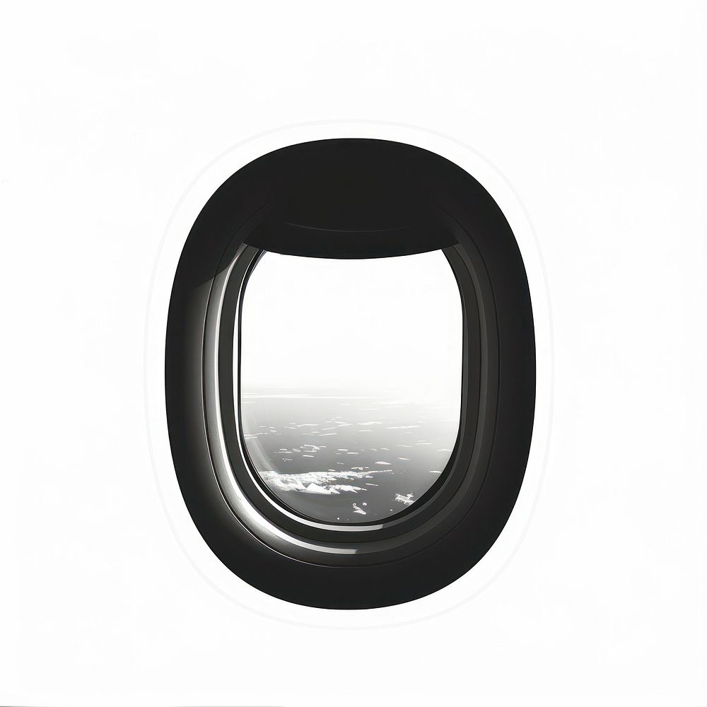Window of plane appliance porthole device.