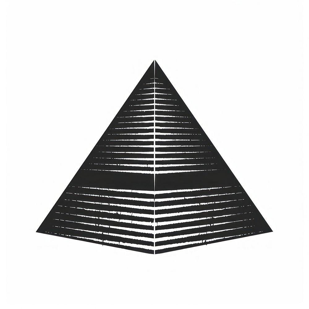 Pyramid shape architecture triangle building.