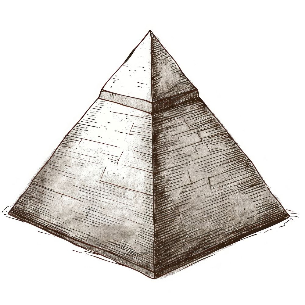 Pyramid architecture triangle building.