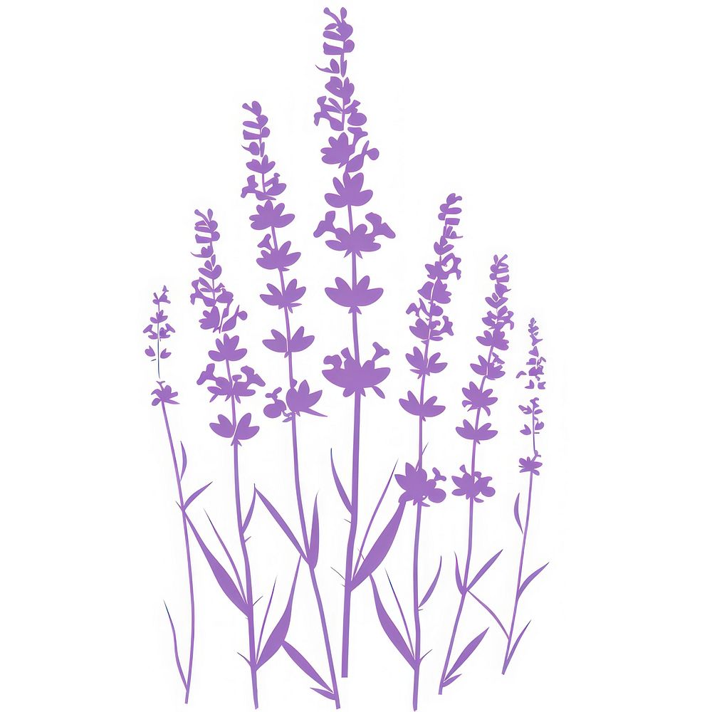 Lavender silhouette clip art lavender chandelier blossom.
