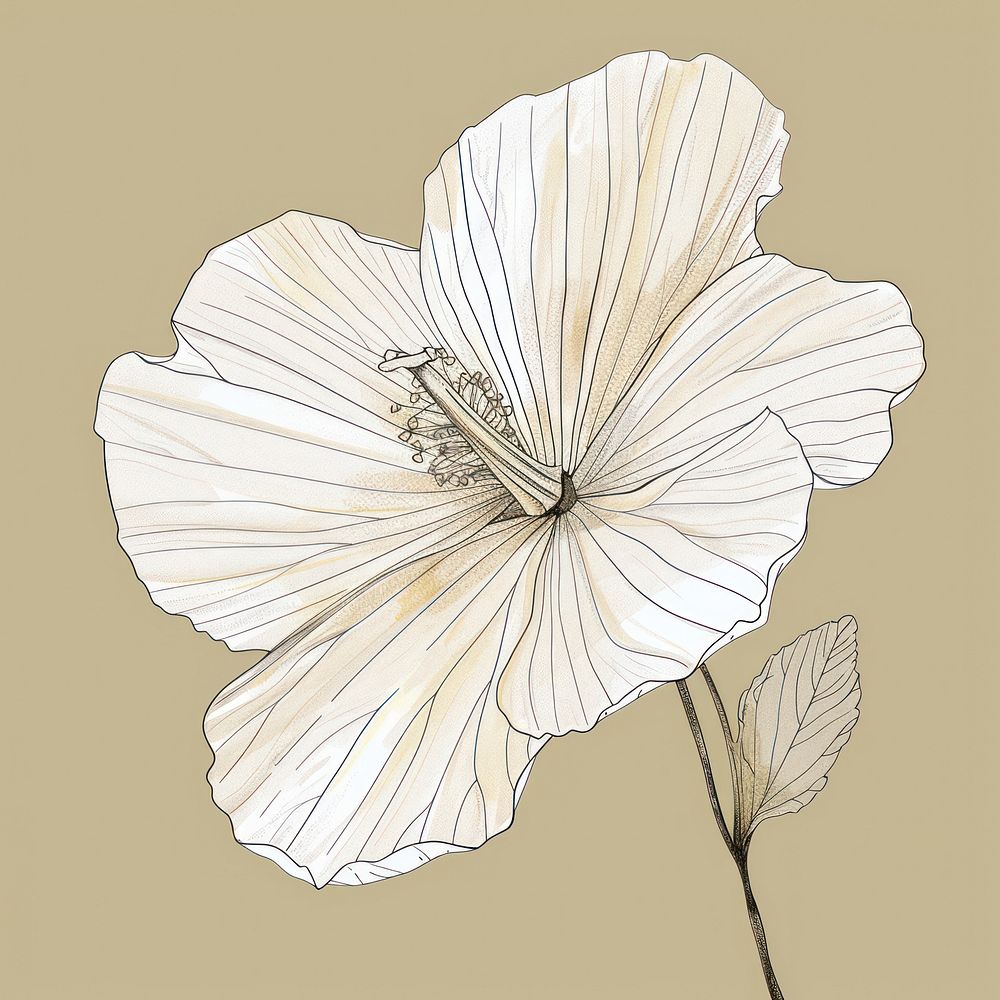 White flower illustrated chandelier blossom.