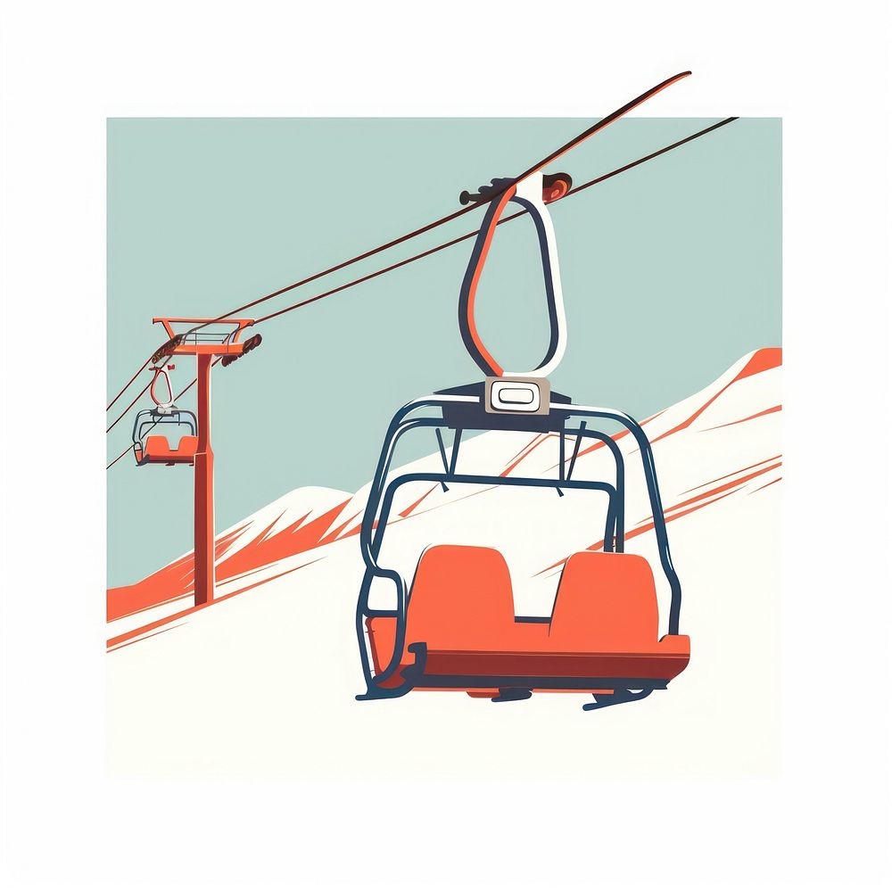 Chairlift transportation outdoors vehicle.