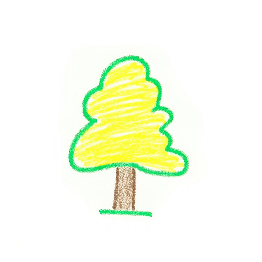 Tree drawing sketch illustrated.