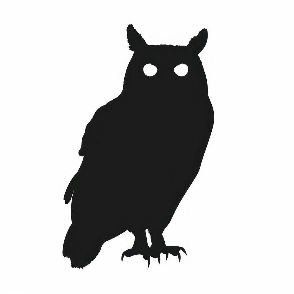 Owl icon silhouette clip art kangaroo stencil wallaby.