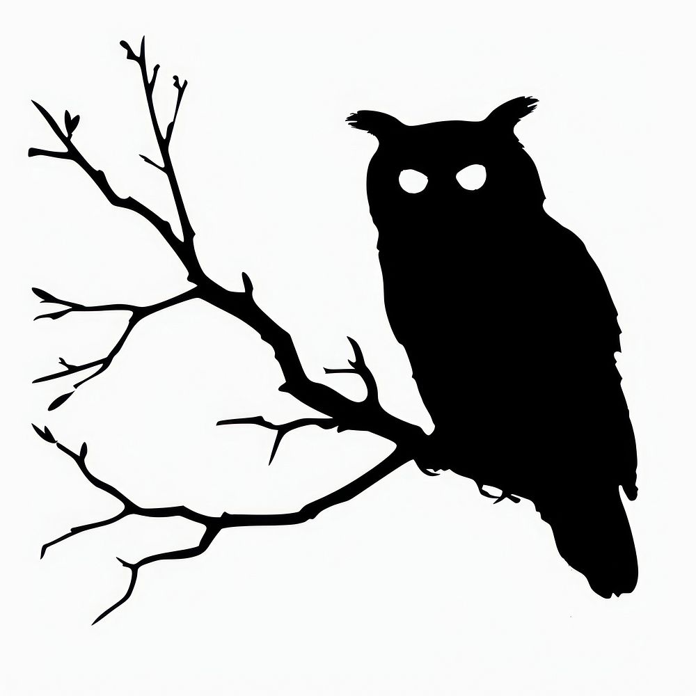 Owl silhouette clip art kangaroo stencil wallaby.
