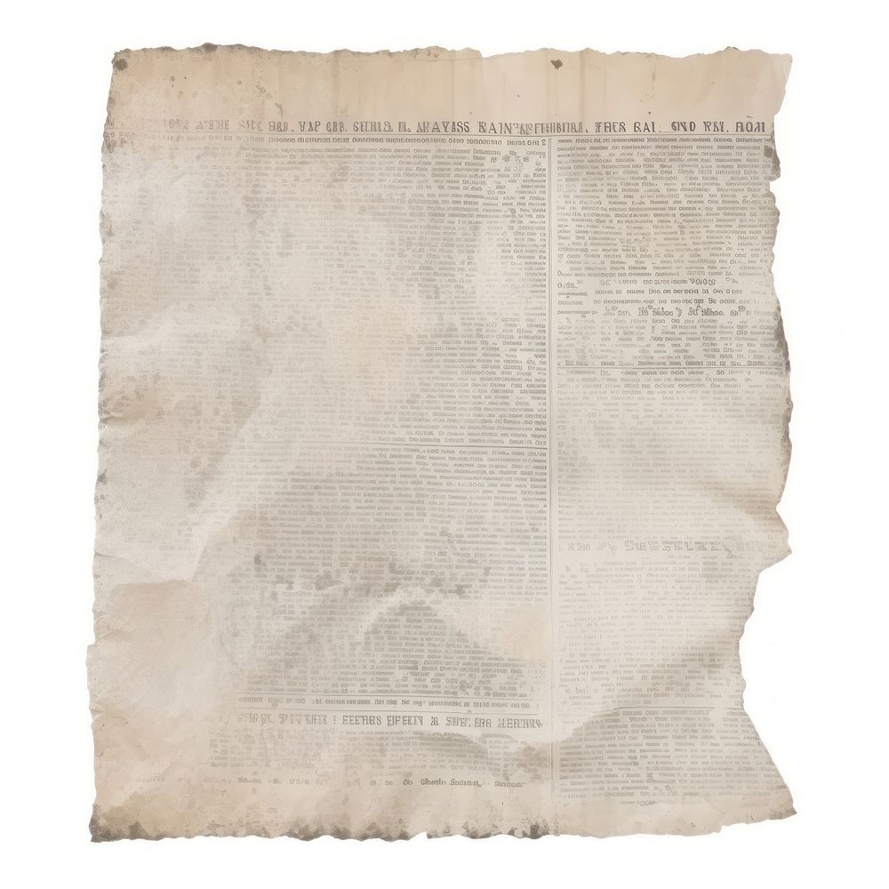 Victorian newspaper ripped paper text.