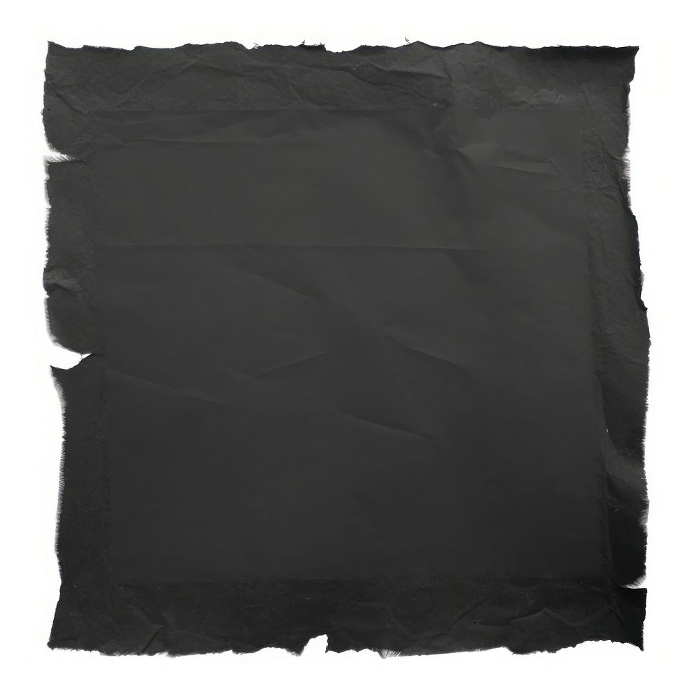 Black ripped paper diaper slate.
