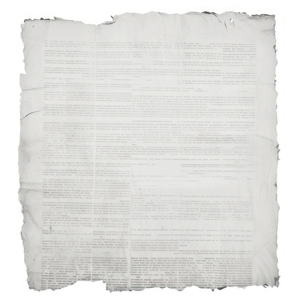 English newspaper ripped paper text document page.