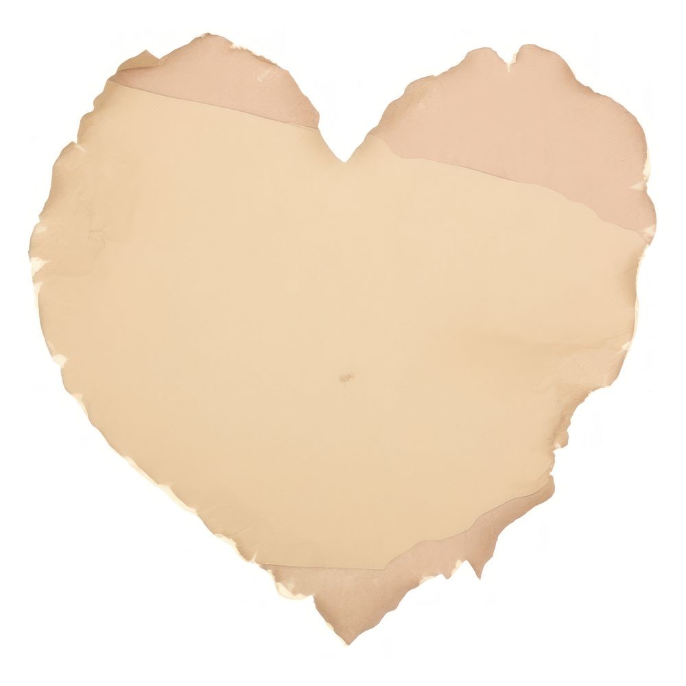 Heart shape ripped paper diaper home decor.
