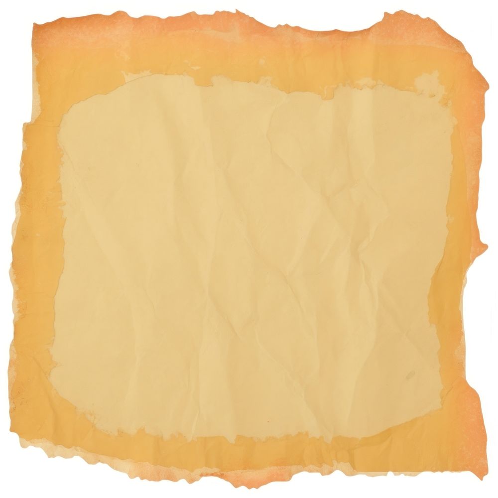 Orange ripped paper text diaper.