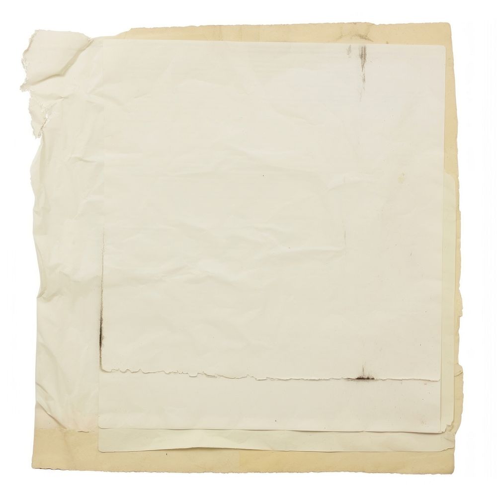 Receipt ripped paper text page bag.
