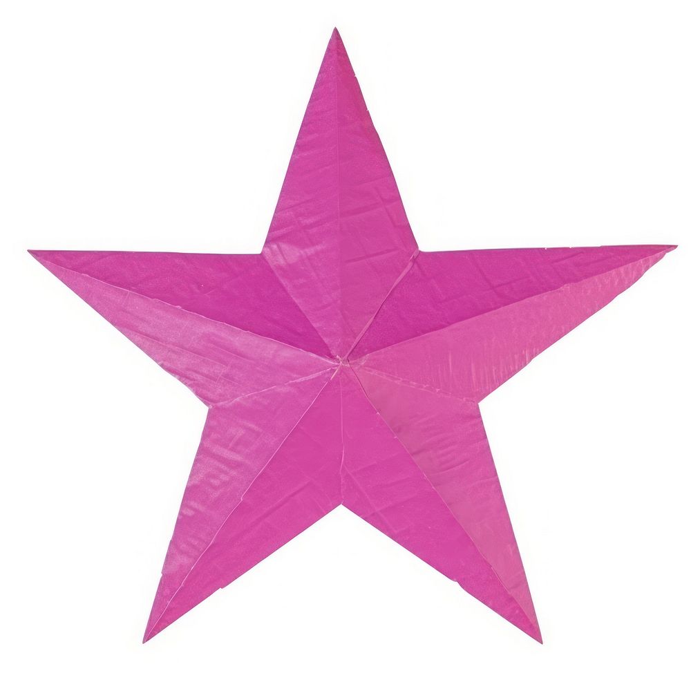 Star shape ripped paper symbol cross star symbol.