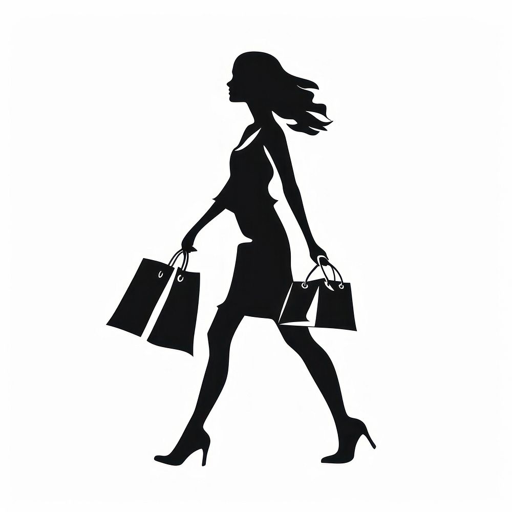 Shopping icon silhouette clip art accessories accessory clothing.