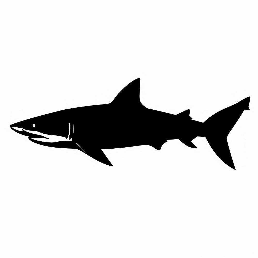 Shark silhouette clip art shark stencil animal.