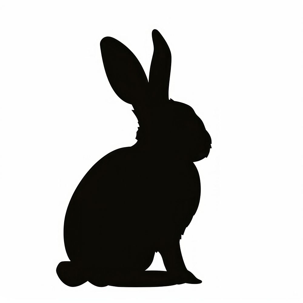 Easter bunny silhouette sweatshirt clothing.