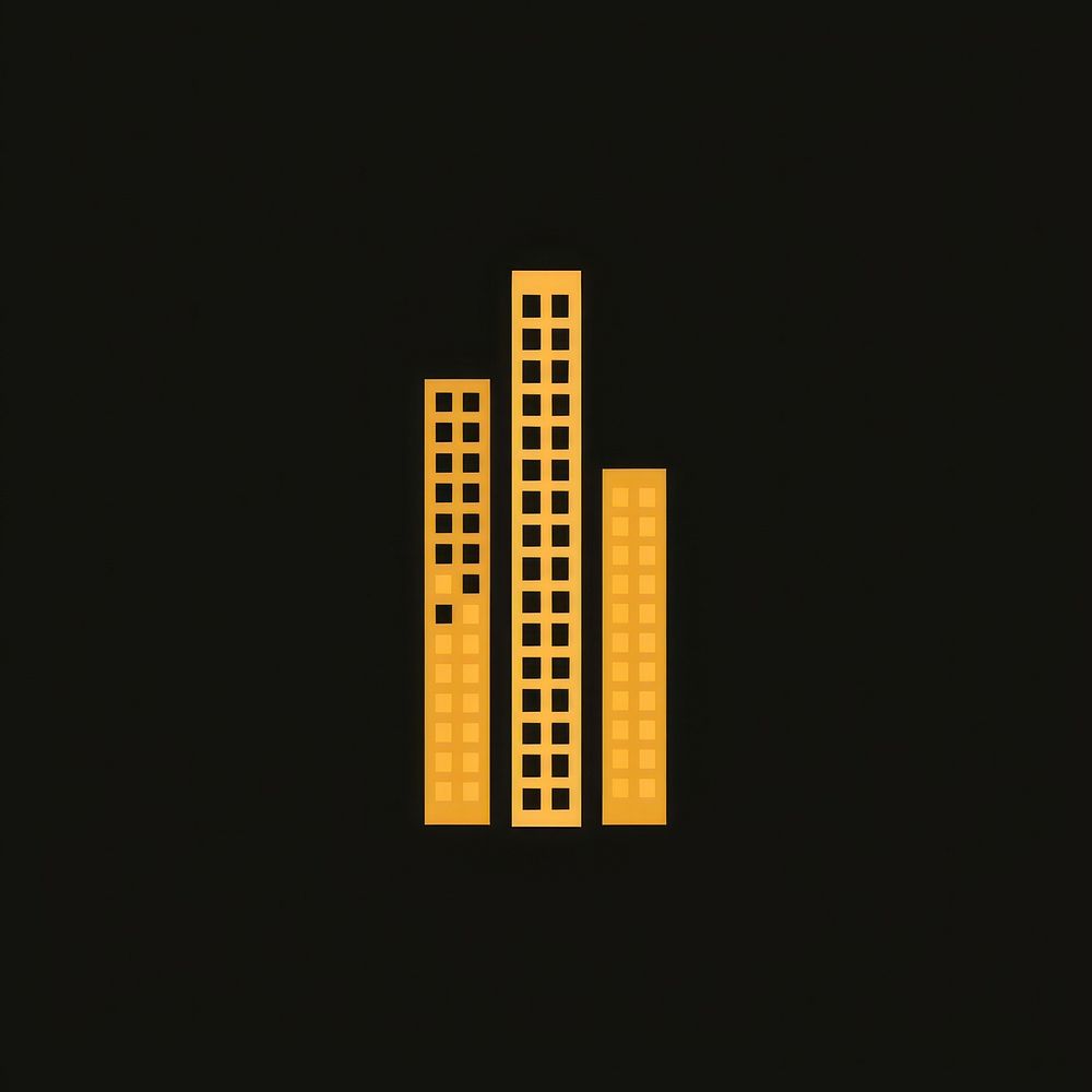 Golden building urban city town.