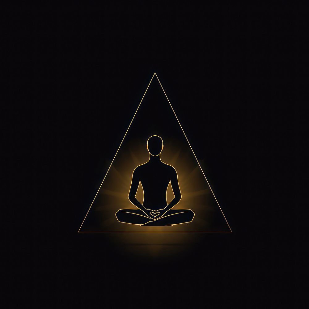 Golden meditation triangle.