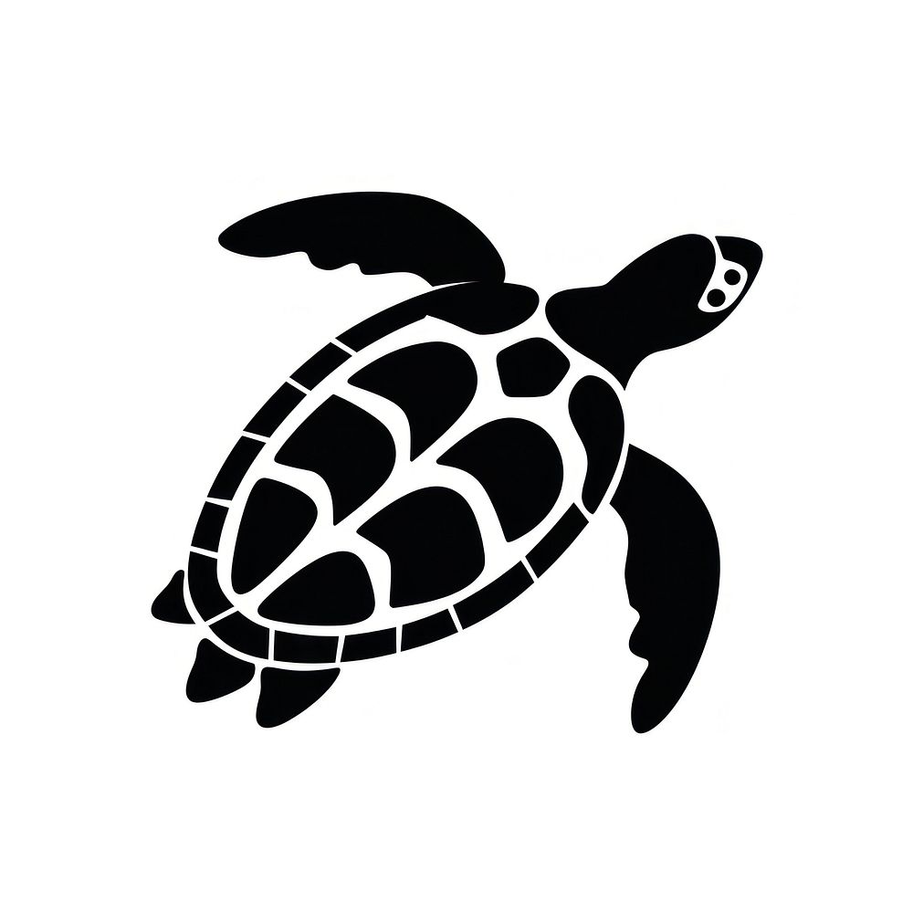 Sea turtle tortoise stencil reptile. | Free Photo Illustration - rawpixel