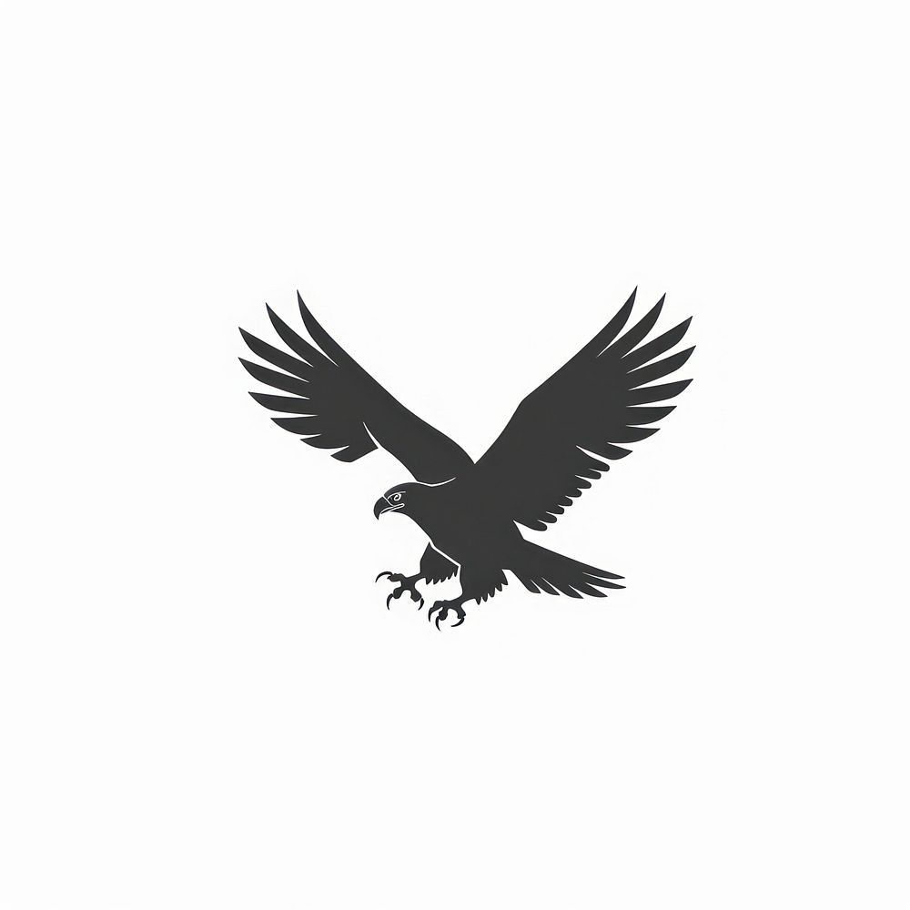 Eagle silhouette blackbird agelaius.