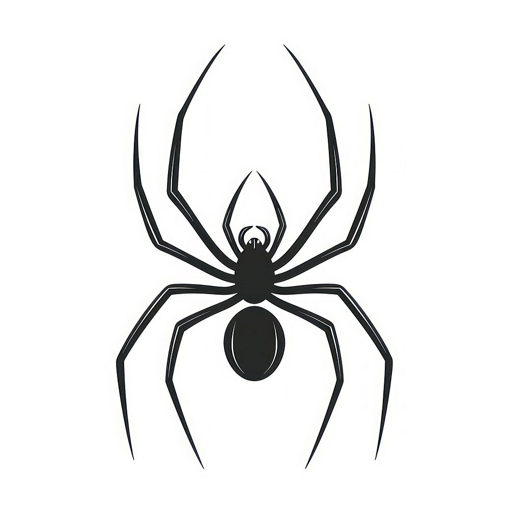 Spider icon silhouette clip art spider invertebrate arachnid.