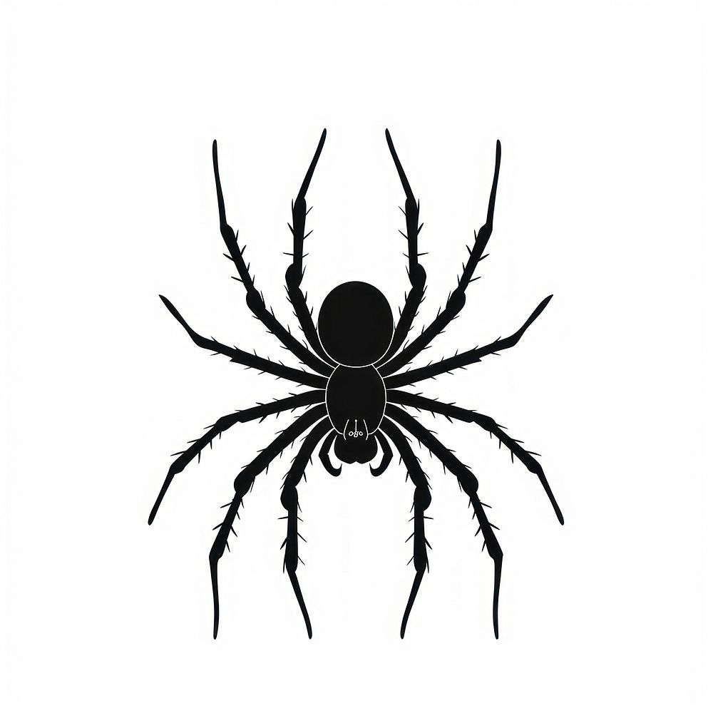 Spider silhouette clip art spider invertebrate arachnid.