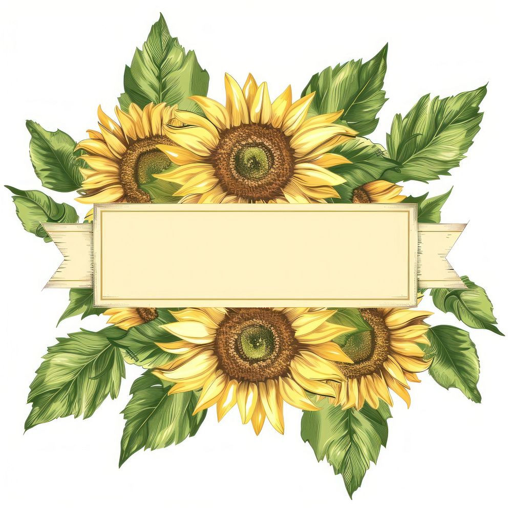 With sunflower leaves letterbox blossom mailbox.