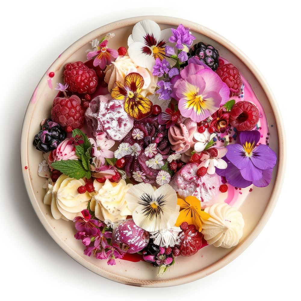 Floral Fantasy Euphoria Bowl confectionery platter blossom.