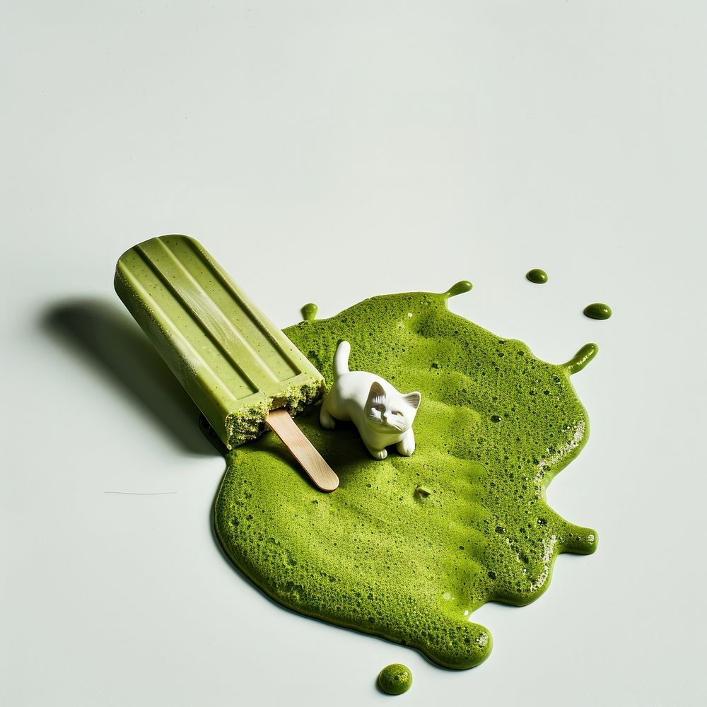 The Matcha Green Zen ice cream green cat weaponry.
