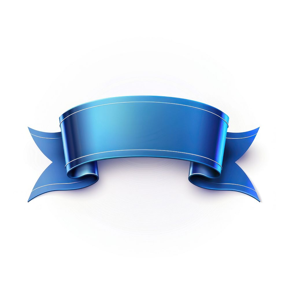 Gradient blue Ribbon award badge icon appliance symbol device.