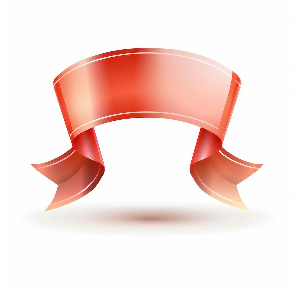 Gradient red Ribbon award badge icon text appliance device.