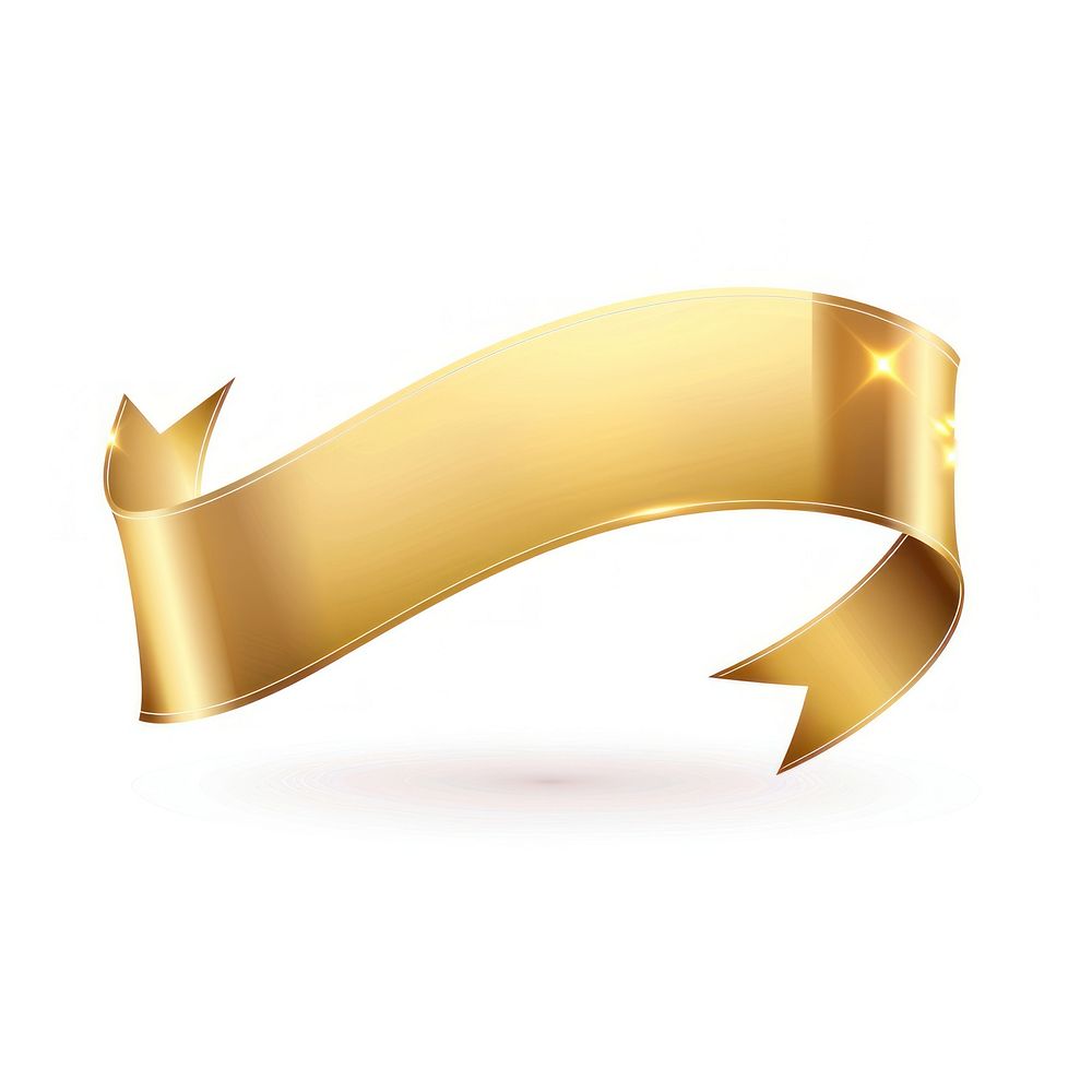 Gradient gold Ribbon award badge icon text accessories appliance.