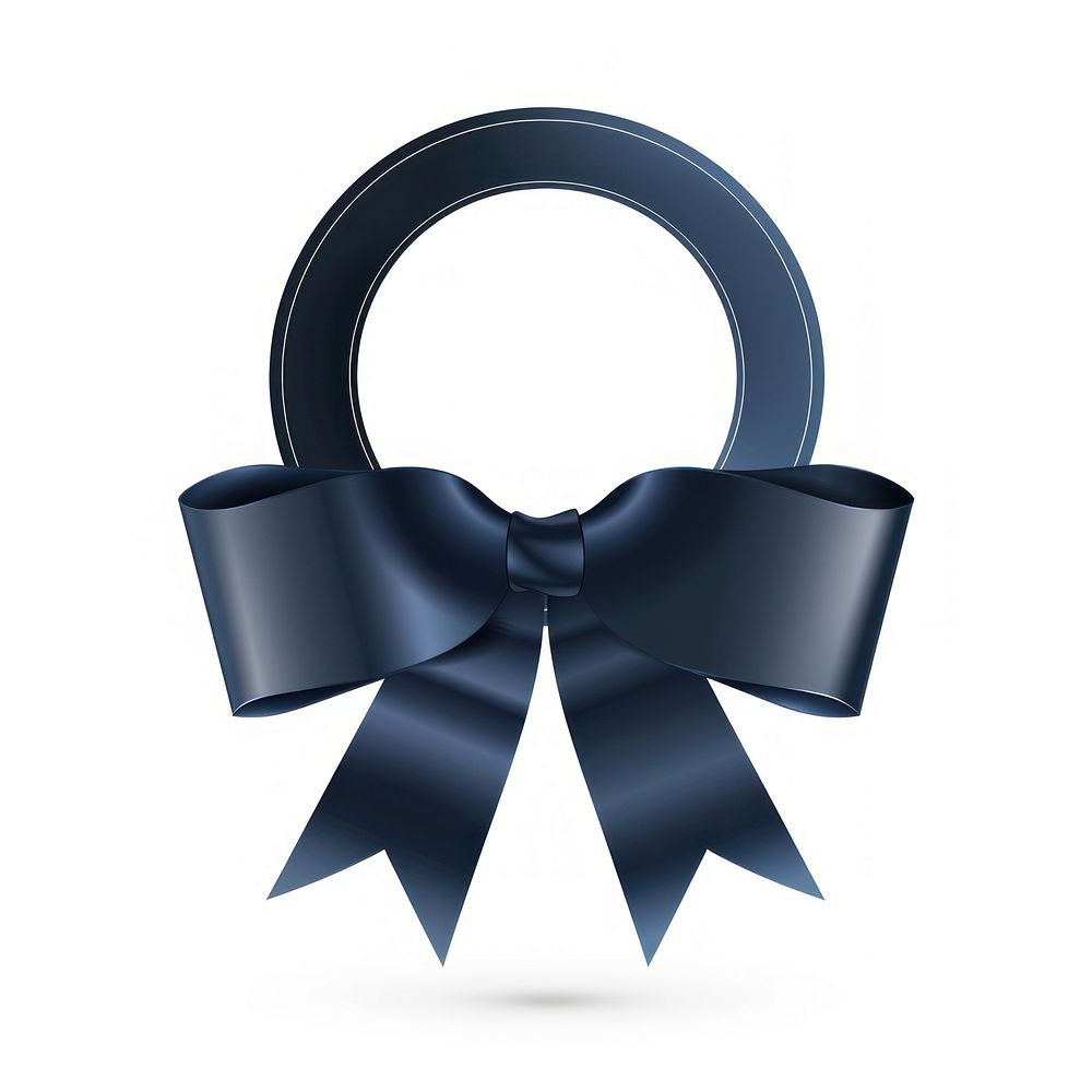 Gradient dark blue Ribbon award badge icon accessories chandelier accessory.