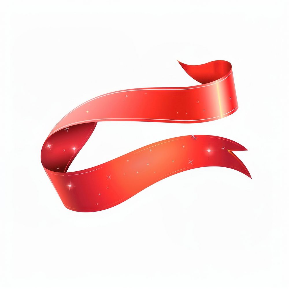 Gradient red Ribbon award badge icon accessories accessory symbol.