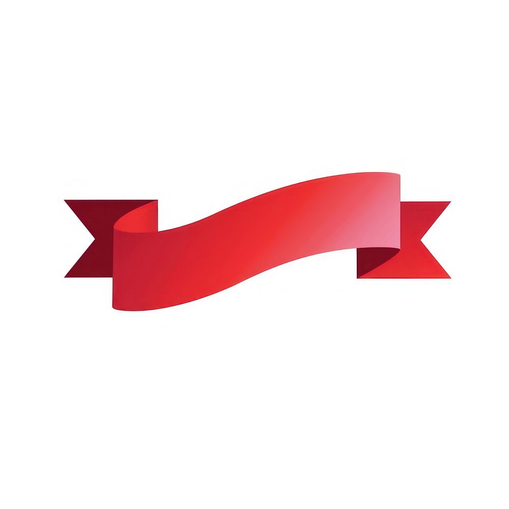 Gradient red Ribbon award badge icon text symbol device.