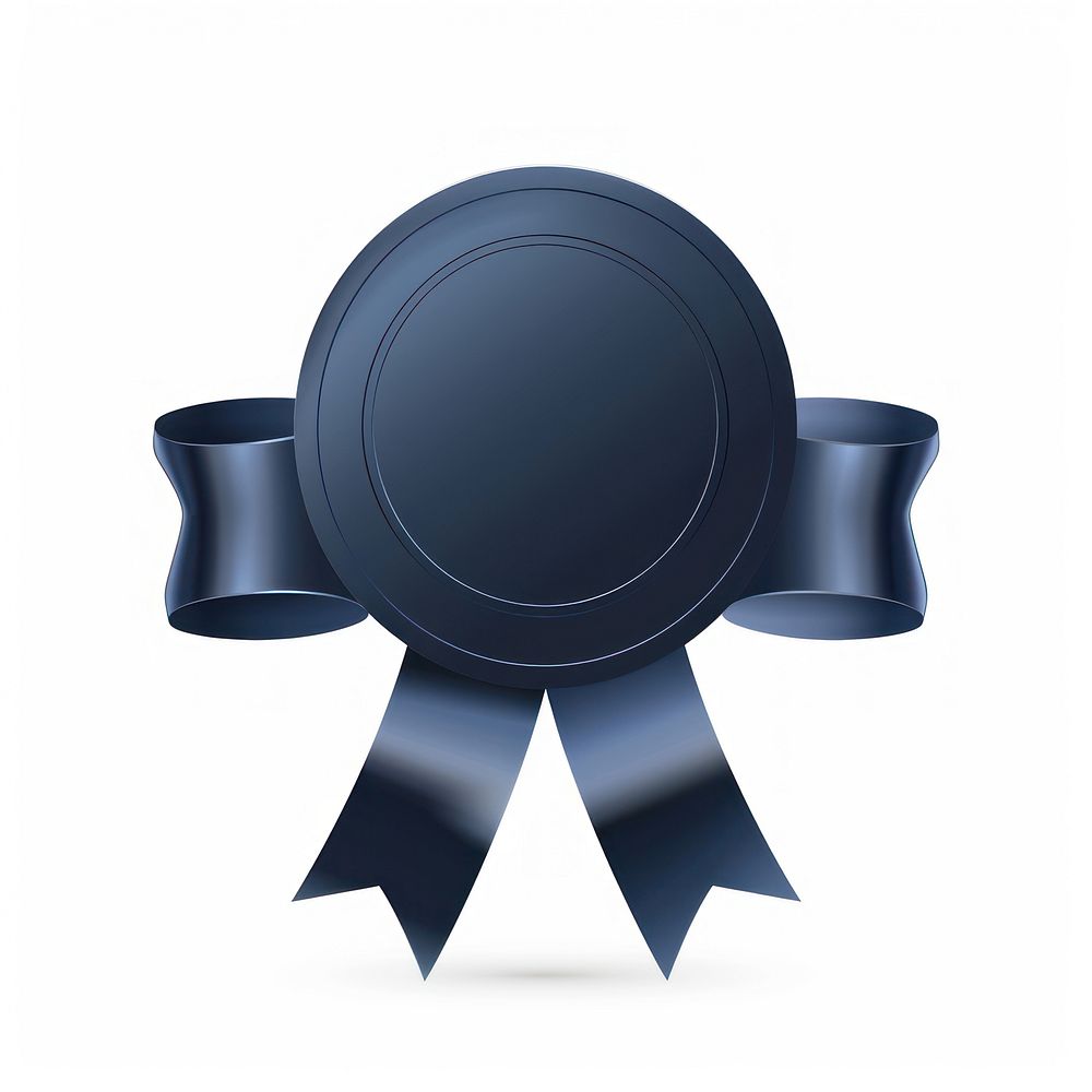 Gradient dark blue Ribbon award badge icon accessories chandelier accessory.