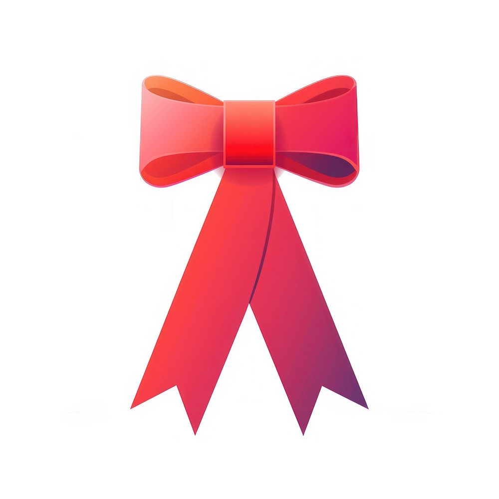 Gradient red Ribbon award badge icon accessories accessory letterbox.