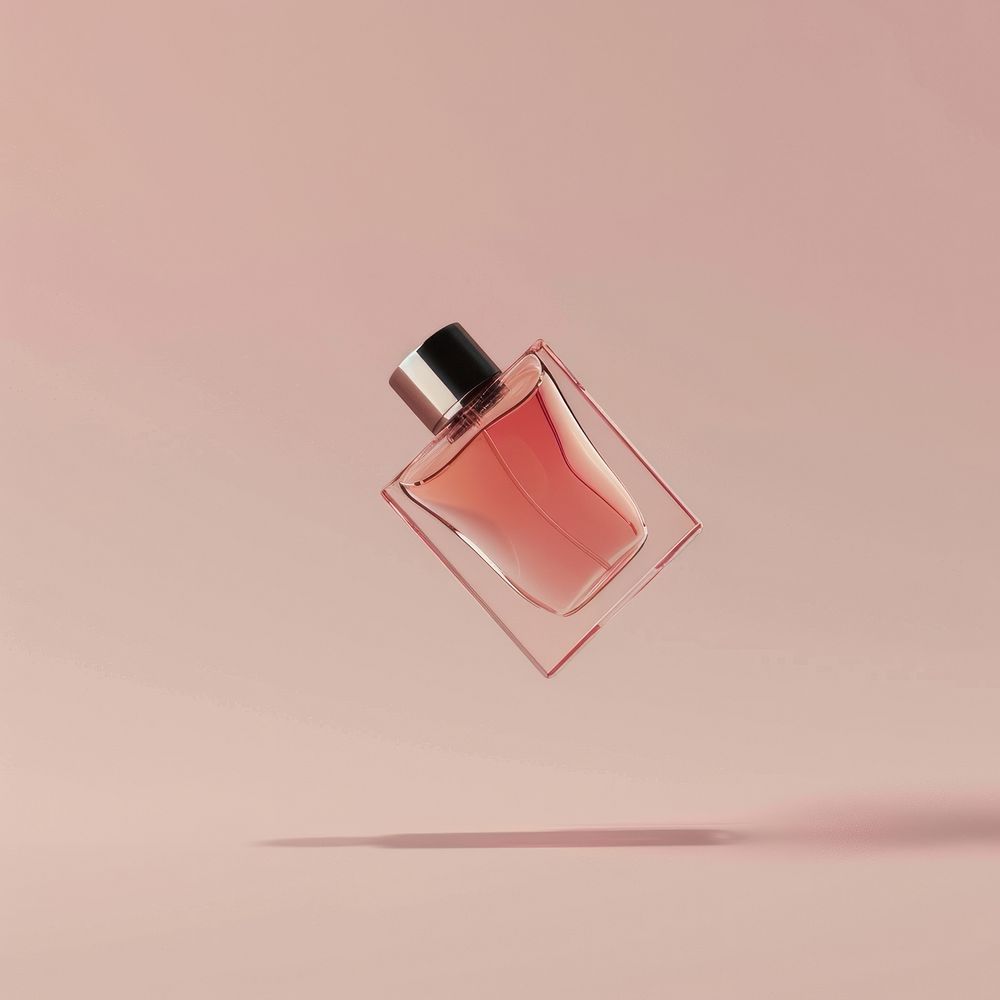 Perfume bottle mockup cosmetics.