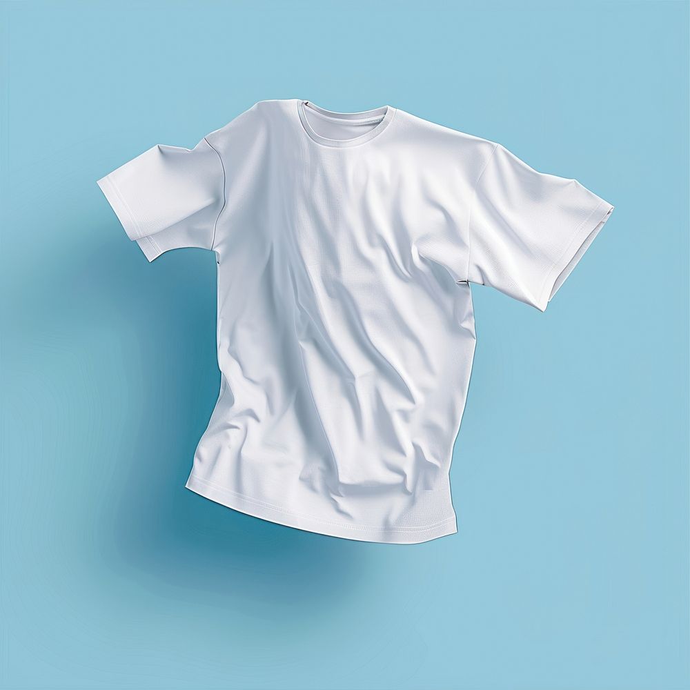 White tshirt mockup clothing apparel t-shirt.
