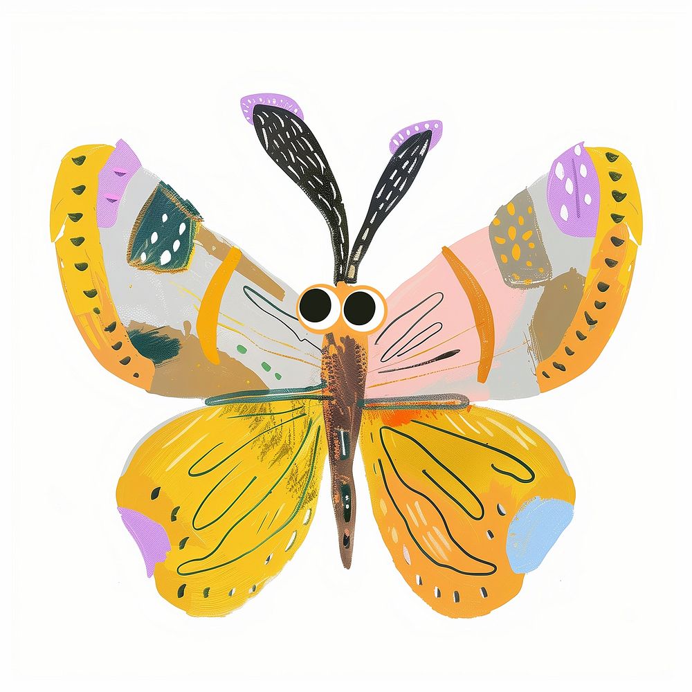 Cute butterfly animal illustration