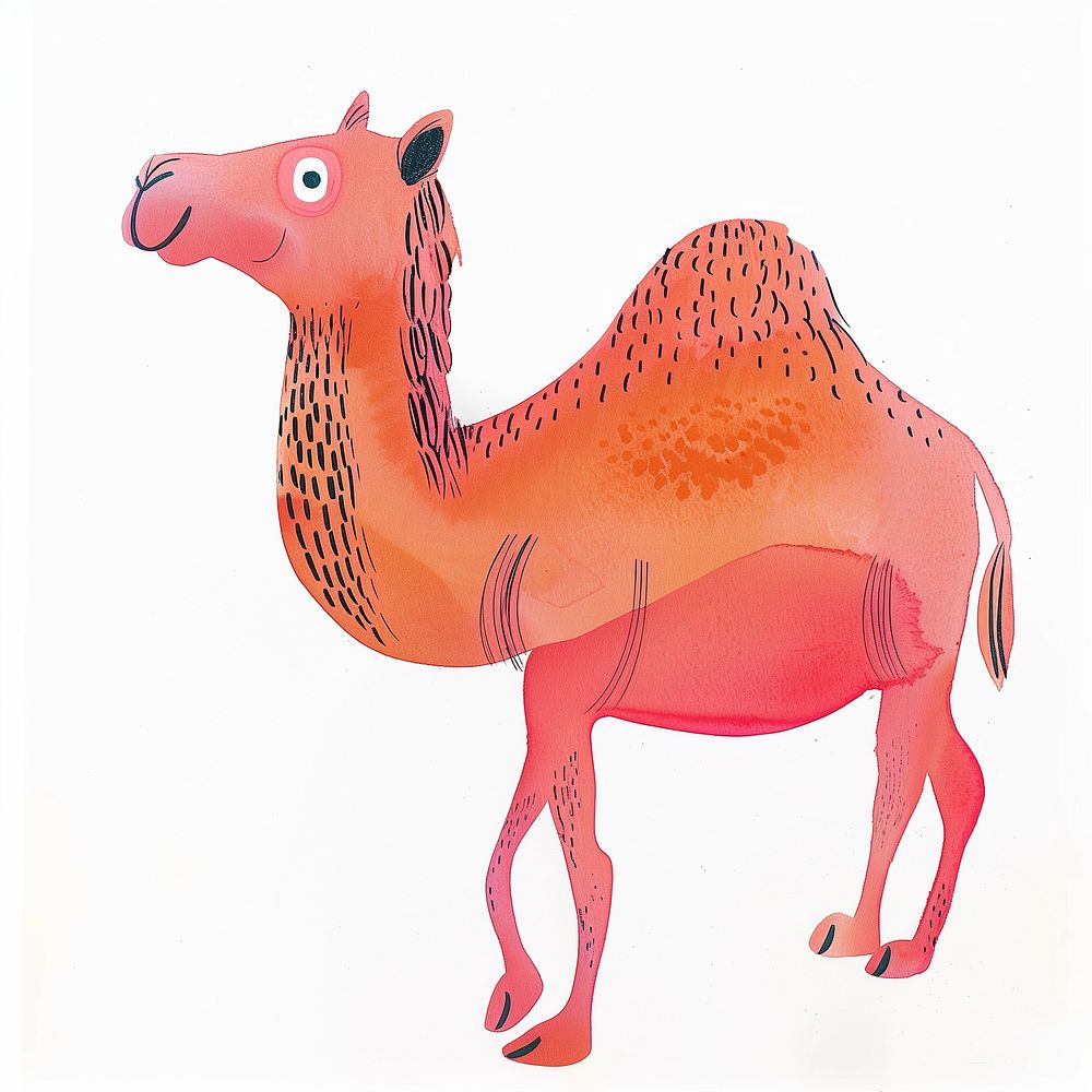 Cute camel animal illustration