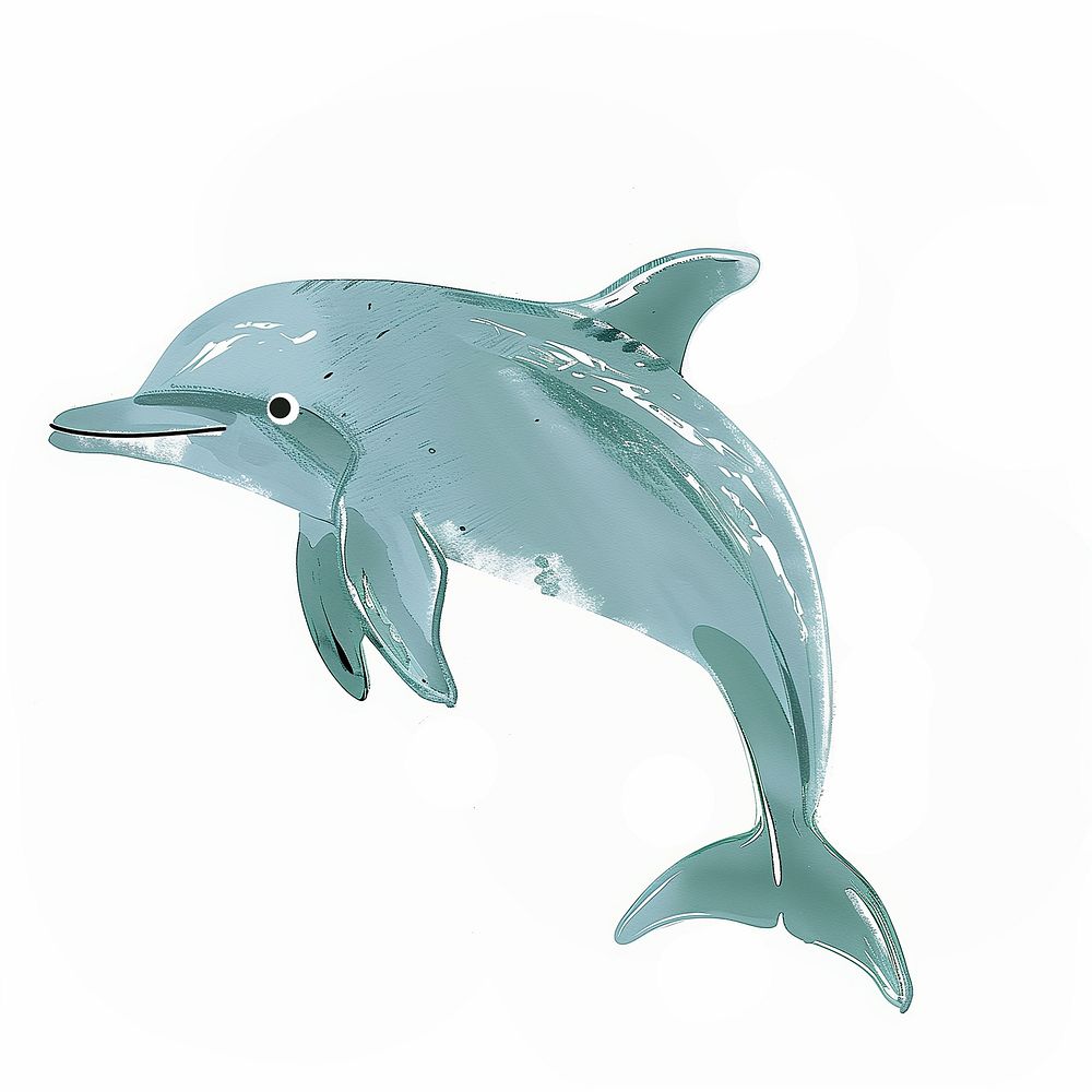 Cute dolphin animal illustration