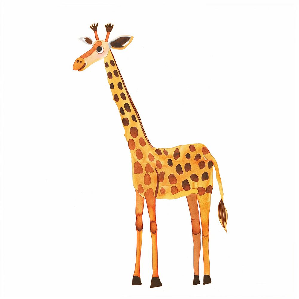 Cute giraffe animal illustration