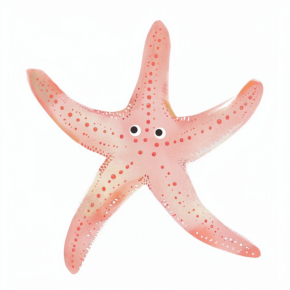 Cute starfish animal illustration
