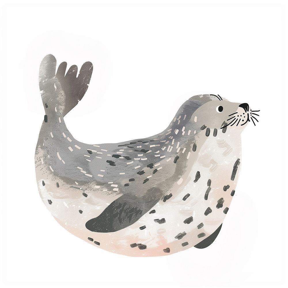 Cute seal animal illustration