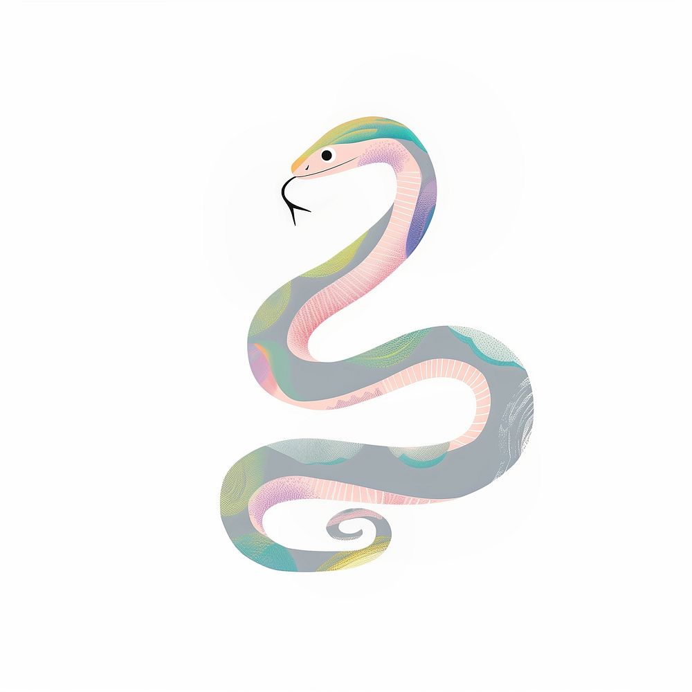 Cute snake animal illustration