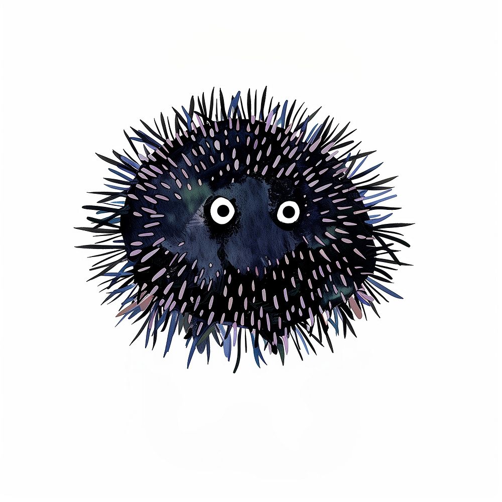 Cute urchin animal illustration