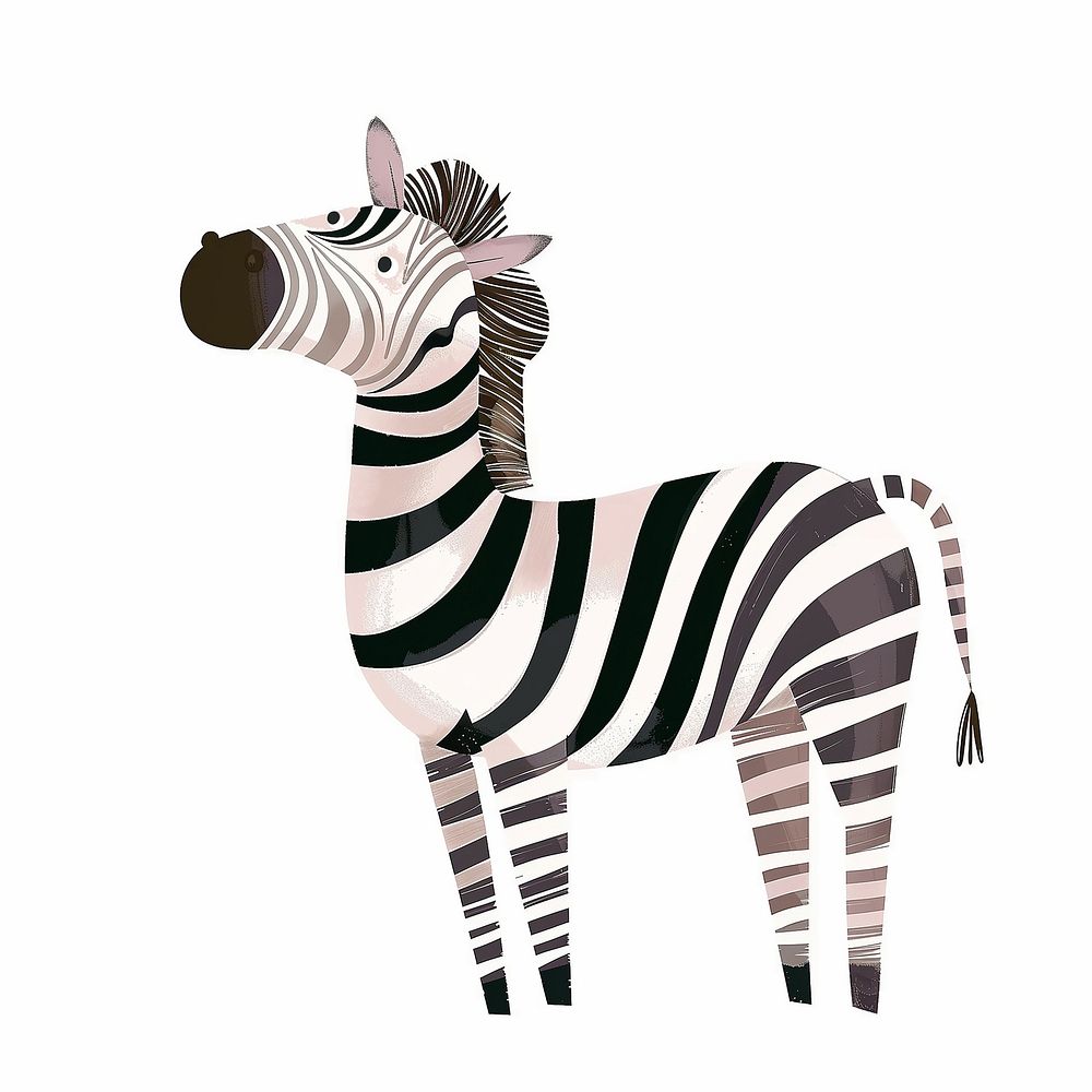 Cute zebra animal illustration