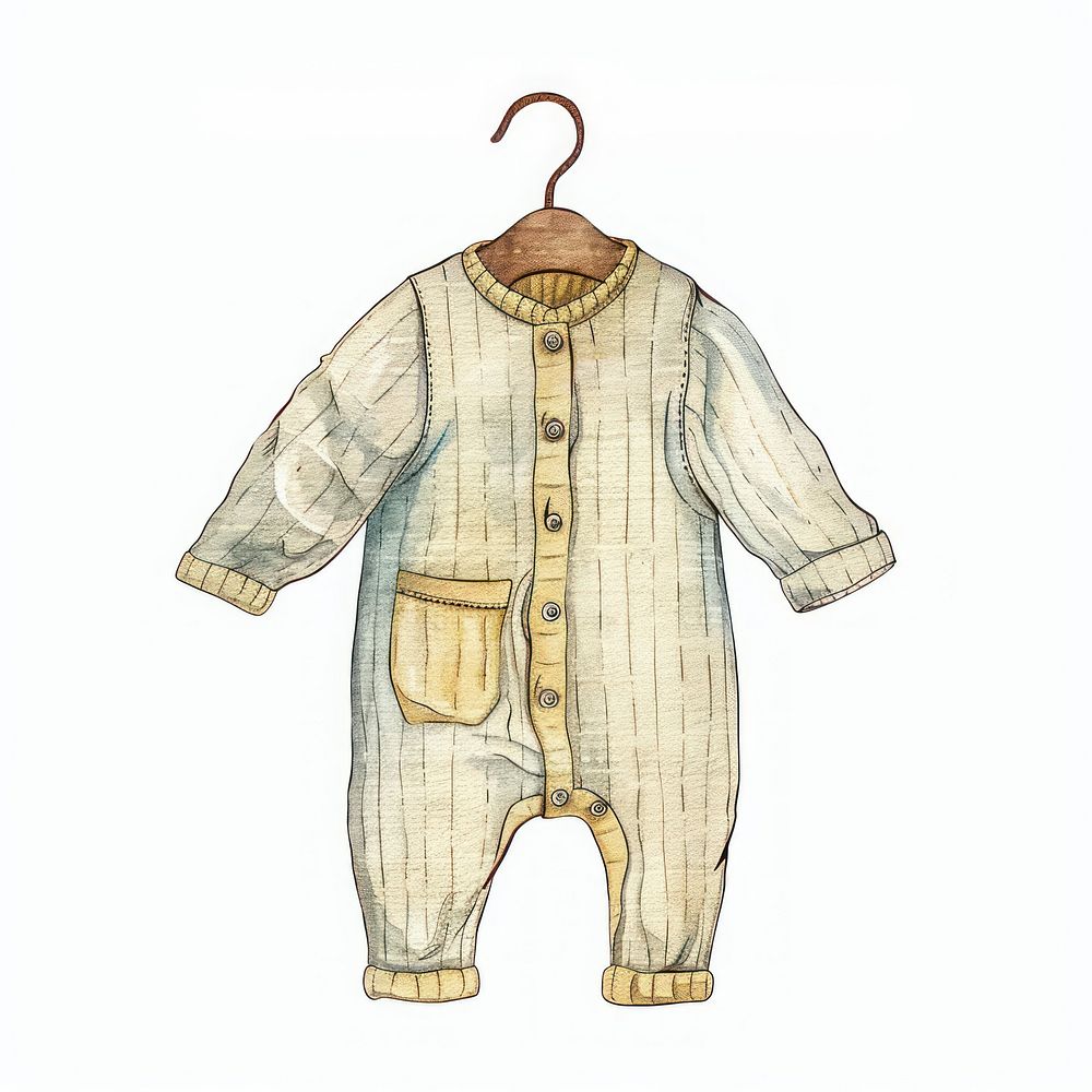Individual baby suit hanger clothing apparel.