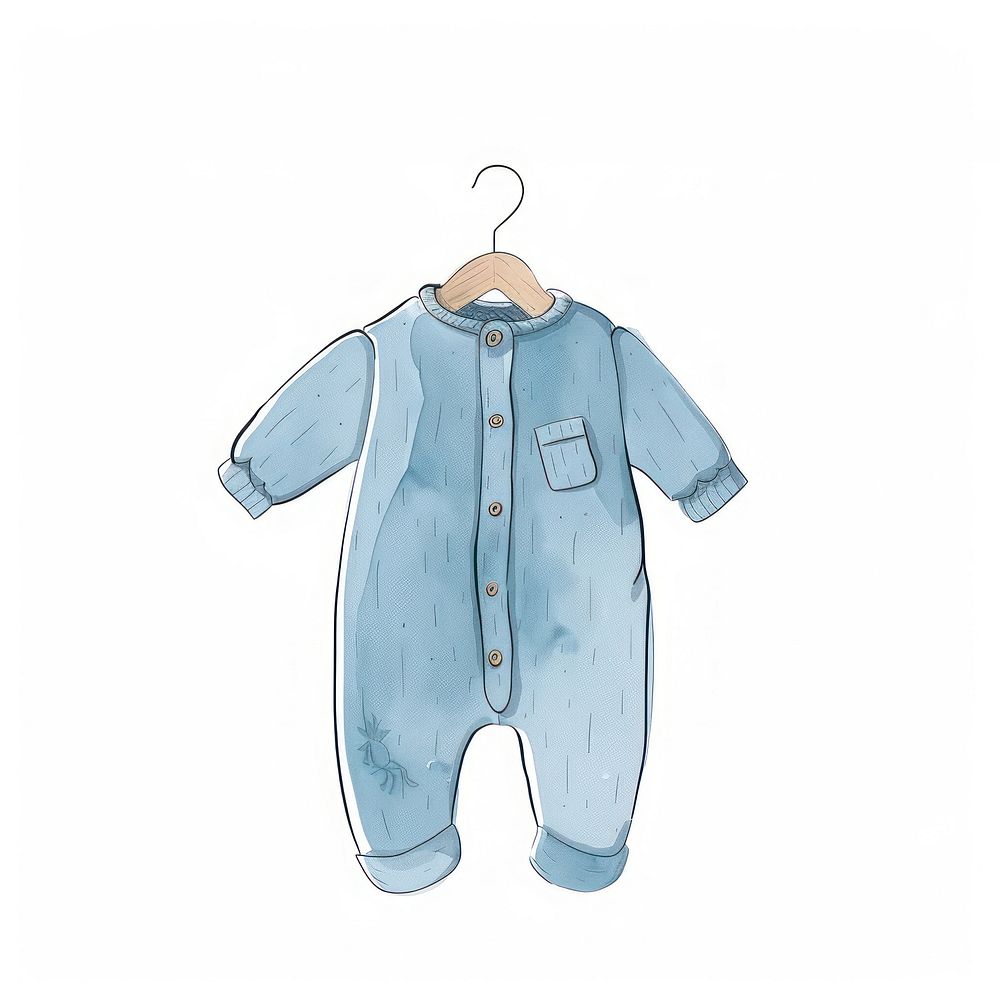 Individual baby suit hanger clothing apparel.