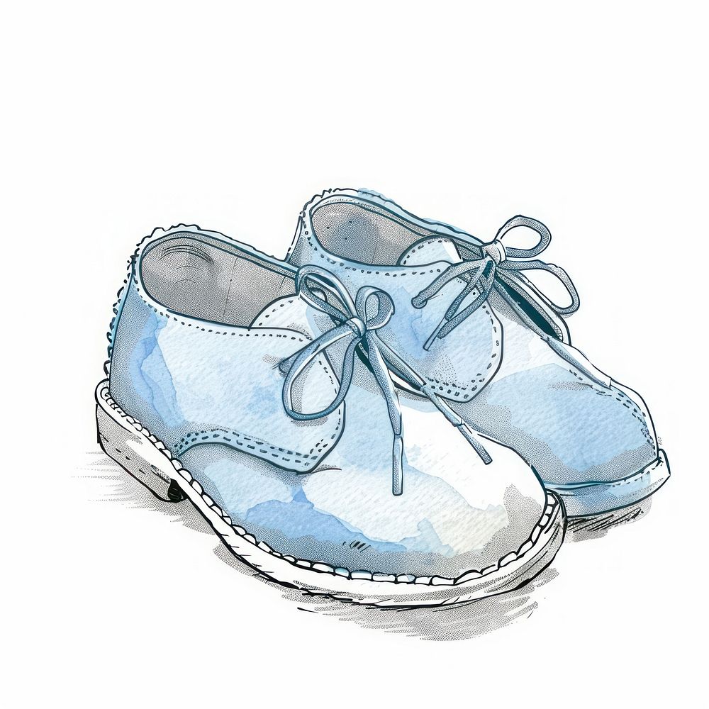 Individual baby shoe clothing footwear apparel.